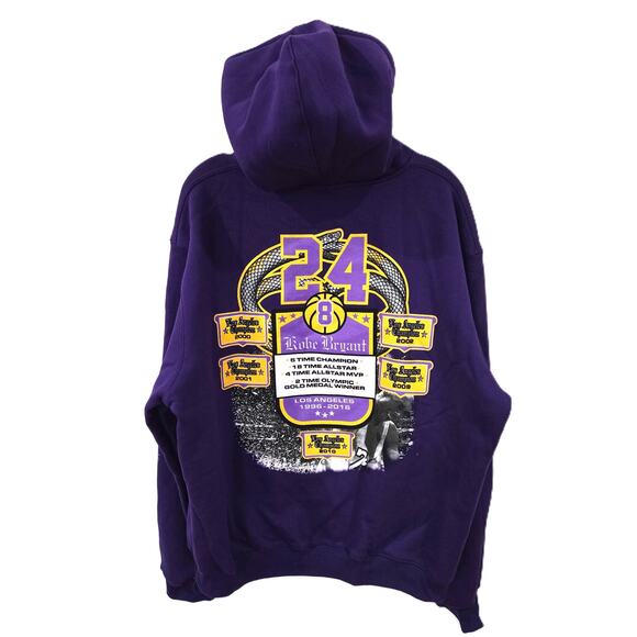 HeadGear Classics Nostalgia Co. Sz XL Purple Kobe Bryant Hoodie - Picture 8 of 11
